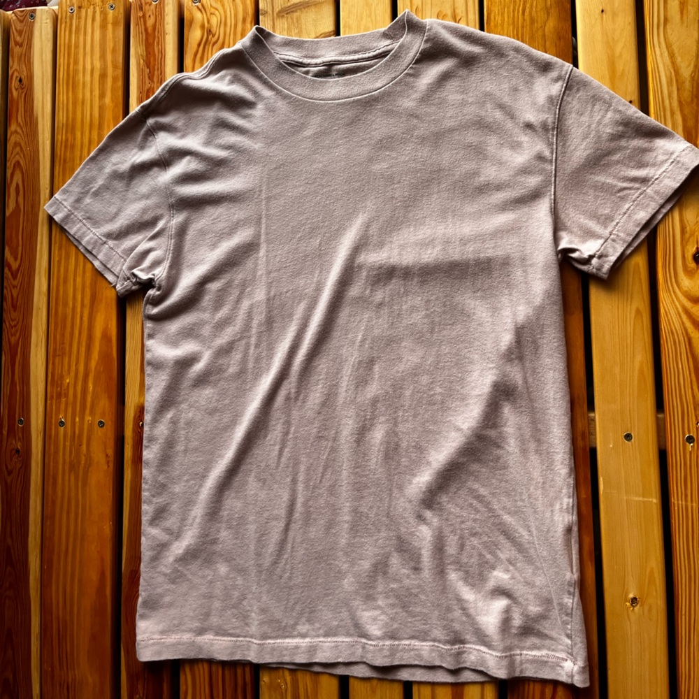Abercrombie & Fitch SoftAF Men’s Tee | Neutral Beige Taupe Basic T-Shirt Small